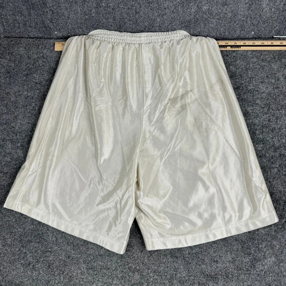 Nike Basketball Shorts Mens Size XL White Mesh Athletic Swoosh Stained Casual